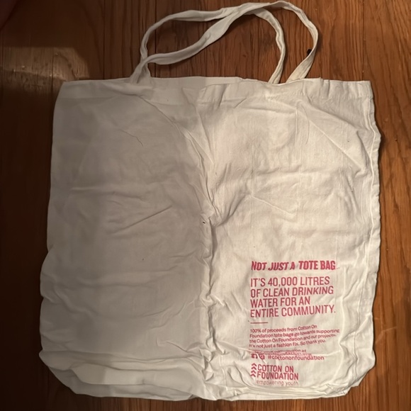 Eco-Friendly White Tote Bag not plastic Chinese takeout Asian reusable packable - Picture 3 of 3